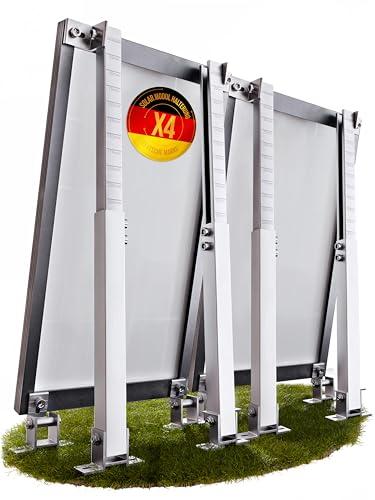 Lichtblicker - 4x Balkonkraftwerk Halterung verstellbar. Stabiles Aluminiumprofil mit...