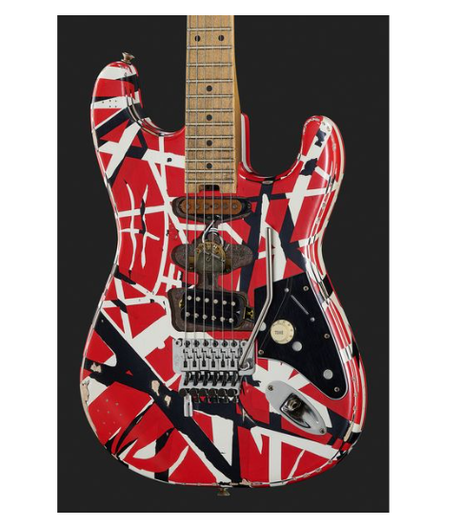 EVH Frankie Striped MN Relic – E-Gitarre für Rockfans