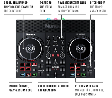 Numark Party Mix Live – DJ-Controller