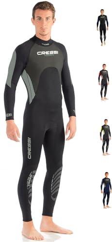 CRESSI MUTA Morea MONOPEZZO Uomo Nero/Argento 3mm 3XL/7