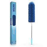 WISCHOX Premium Teleskop Staubwedel I Mikrofaser waschbar I Teleskop Stange extra lang 40-280 cm I Spinnenwebenentferner I Staubfänger ausziehbar I Staubbesen I Dust Cleaner