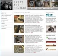 Great Ape Project mit eigener Website