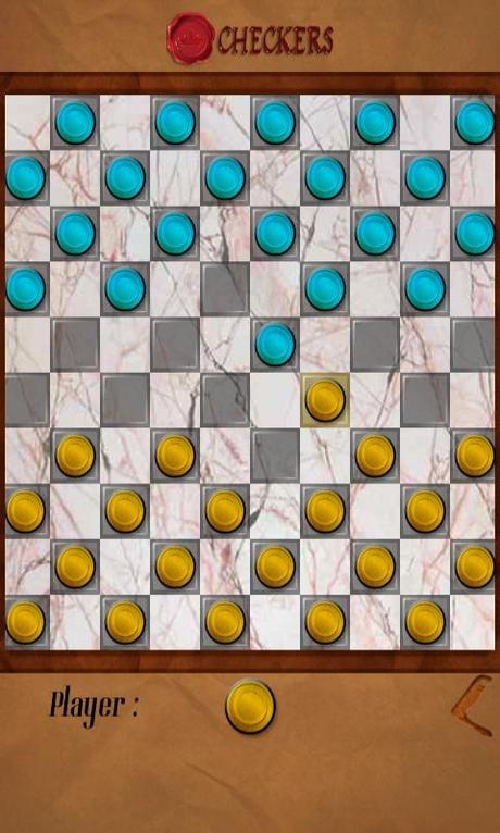 Checkers – Spiele eine Runde Dame gegen dein Handy oder gegen Freunde