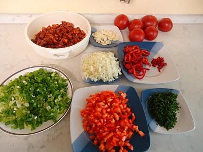 Chorizo -Kartoffelpfanne mit Tomaten - Igeln