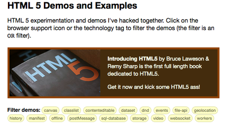 Codes aus HTML5 Demos herausnehmen und nutzen