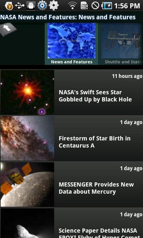 NASA App – Fotos und Videos aus den Weiten des Weltalls