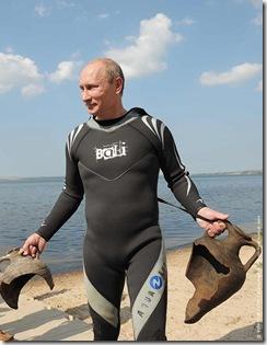 Putin nach dem Bad