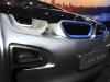 Markankt blau abgesetzte BMW-Niere im Elektroauto i3