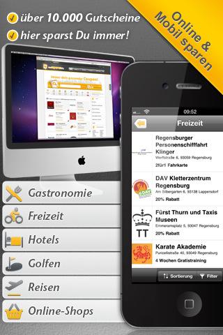 Gutscheine.de: Gutscheinportal jetzt mit iPhone App