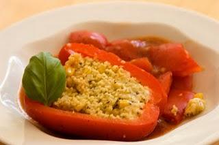 Vegetarisch gefüllte Paprika