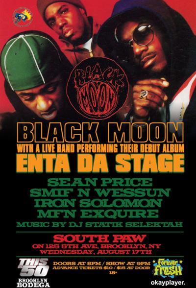 Southpaw blackmoon Black Moon with live band performing their debut album Enta Da Stage [Video]