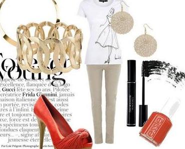 Trend - beige Röhrenhose