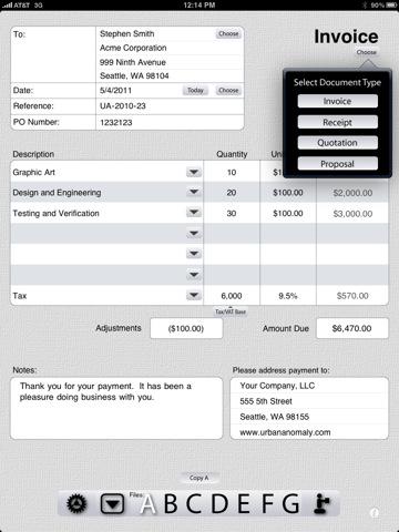 Invoice Robot – Rechnungen, Quittungen und Angebote schnell und jederzeit auf deinem iPhone, iPod touch oder iPad erstellen