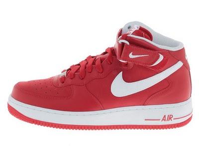 Nike Air Force 1 Mid ´07 - rot und schwarz