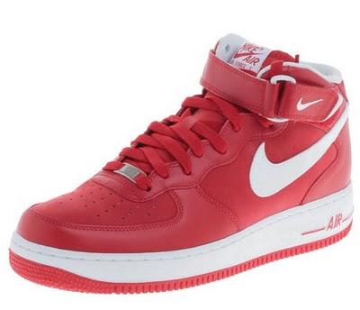 Nike Air Force 1 Mid ´07 - rot und schwarz