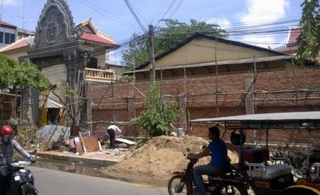 Baustelle Wat Saravorn