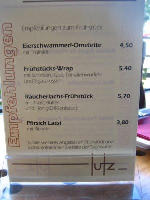 Frühstück @ lutz bar
