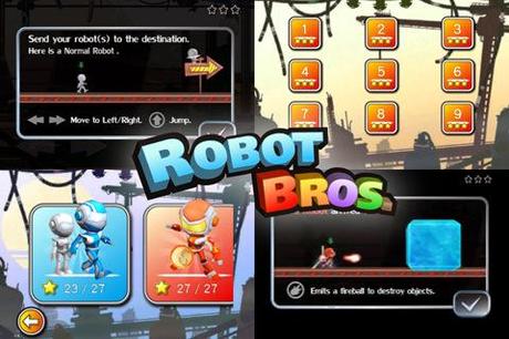 Robot Bros – Kombiniere in diesem Puzzle die Fähigkeiten verschiedener Roboter