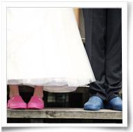 Hochzeit auf Garten-Clogs