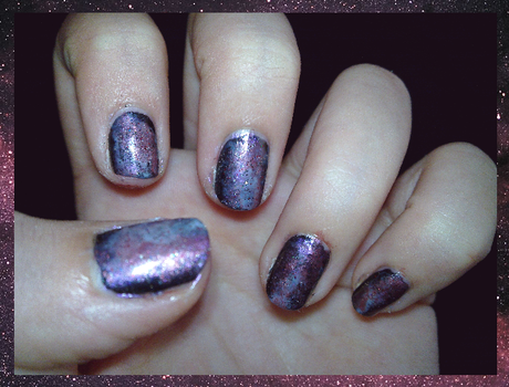 Galaxy/Universe inspired nails.