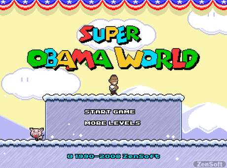 Das Spiel Super Obama World kostenlos spielen