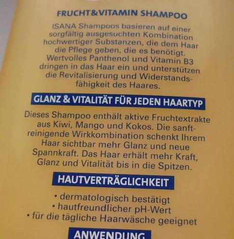 Review | Isana Frucht & Vitamin Shampoo