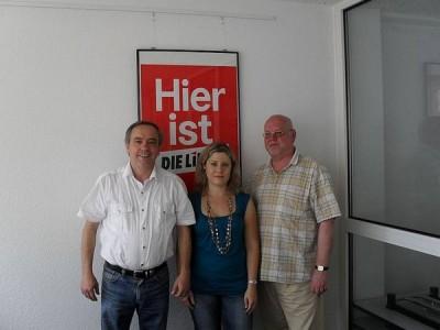 Drei der vier Vorständler: v.l. Uwe Schenke, Kristin Kretschmer, Siegfried R. Krebs. (Foto: R. Herrmann)