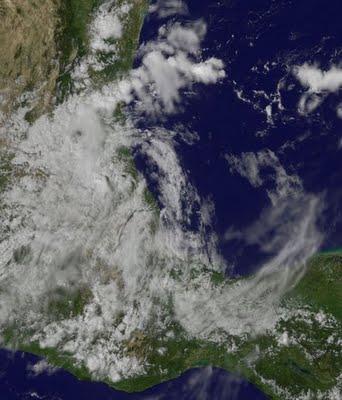 NATE ist kein Tropischer Sturm mehr, Nate, Satellitenbild Satellitenbilder, Mexiko, Golf von Mexiko, aktuell, September, Hurrikansaison 2011, 2011, 