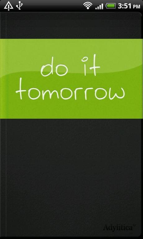 Do it (Tomorrow) – Man kann Aufgaben aber auch schon heute erledigen