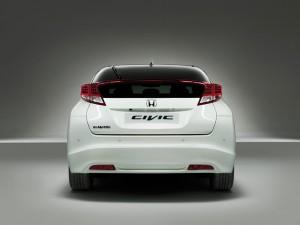 Der neue Honda Civic 2012 macht auch von hinten eine sportliche Figur. Außerdem wurde das Sichtfeld verbessert.