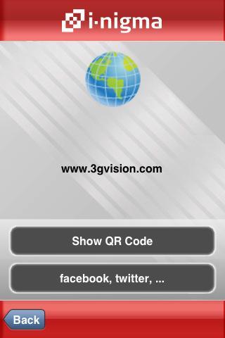 Scanne mit i-nigma QR-Codes und Barcodes für Inhalte und schnelle Downloads