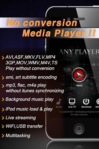 AnyPlayer – Spar dir künftig die Konvertierung diverser Formate und schau dir auch AVI oder Flash direkt auf dem iPhone an