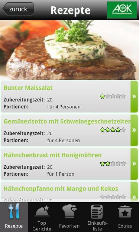 AOKgenießen – Mehr als 1000 gesunde und leckere Rezepte warten auf dich