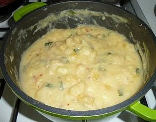 Kartoffel-Steckrübenpüree mit Chorizo / Potato-Turnip-Mash with Chorizo