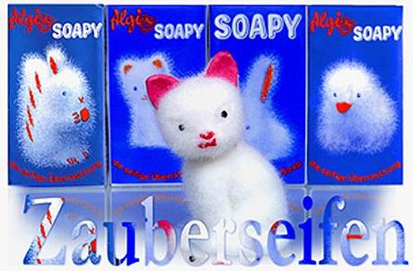 Soapys – Fellseifen, Zauberseifen – die Seife der ein Fell wächst. Aus der Seifensammlung/ Seifenausstellung von 1000 & 1 Seife in den Hackeschen Höfen