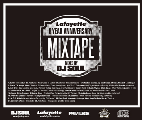 lafayette mix 02 DJ Soul x Lafayette   8th Anniversary Mixtape