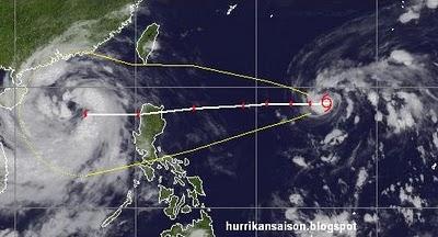 Tropischer Sturm NALGAE folgt NESATs Spuren, Nalgae, Philippinen, Taifun Typhoon, Taifunsaison, Hurrikansaison 2011, September, Oktober, Vietnam, aktuell, Verlauf, Vorhersage Forecast Prognose, Hainan, 