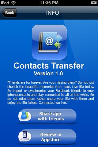 CONTACTS_TRANSFER – Importiere deine Facebook Kontakte direkt in dein iPhone