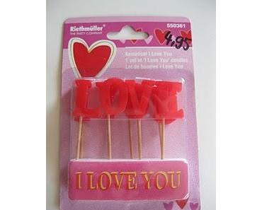 Wonderland 4 U - I love you Kerzen Kuchen-Picker