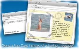 Fun Card Studio – auf dem Mac und Sie geben Ihren E-Mails eine persönliche Note