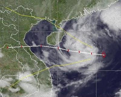 Tropischer Sturm NALGAE baut vor Hainan und Vietnam deutlich ab, Nalgae, Hainan, Vietnam, Oktober, 2011, Verlauf, Vorhersage Forecast Prognose, Taifunsaison, aktuell, 