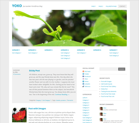 yoko 7 kostenlose HTML5 WordPress Themes