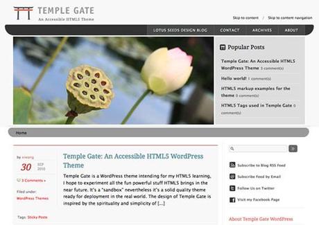 templage html5 wordpress theme 7 kostenlose HTML5 WordPress Themes