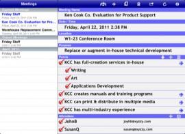 QuickAgenda – auf dem iPad und Sie planen und führen Ihre Meetings strukturiert durch