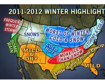 Dank La Niña 2011-2012 erneut ein brutaler Winter für weite Teile der USA erwartet