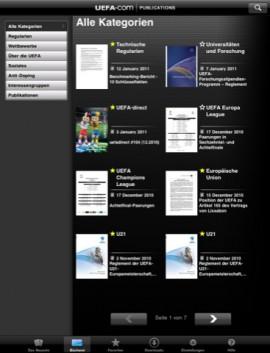 UEFA.com Publications – stellt auf dem iPad nicht nur Sportjournalisten eine unschätzbare Ressource da