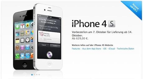 iphone4s vorbestellen iPhone 4S ab sofort bei Apple vorbestellen  iphone4