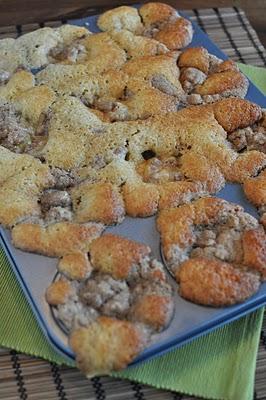 Pflaumen-Muffins mit Zimtstreuseln