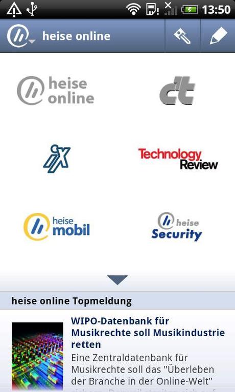 heise online – Schneller Nachrichtenüberblick, Themenseiten und Forenzugang