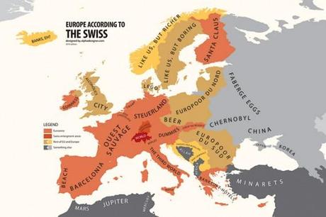 Europe according to the Swiss – Mapping Stereotypes.